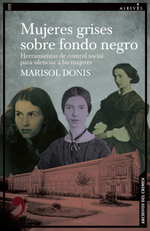 Mujeres grises sobre fondo negro