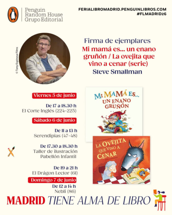 El autor de La ovejita que vino a cenar visitará Feria del Libro de Madrid